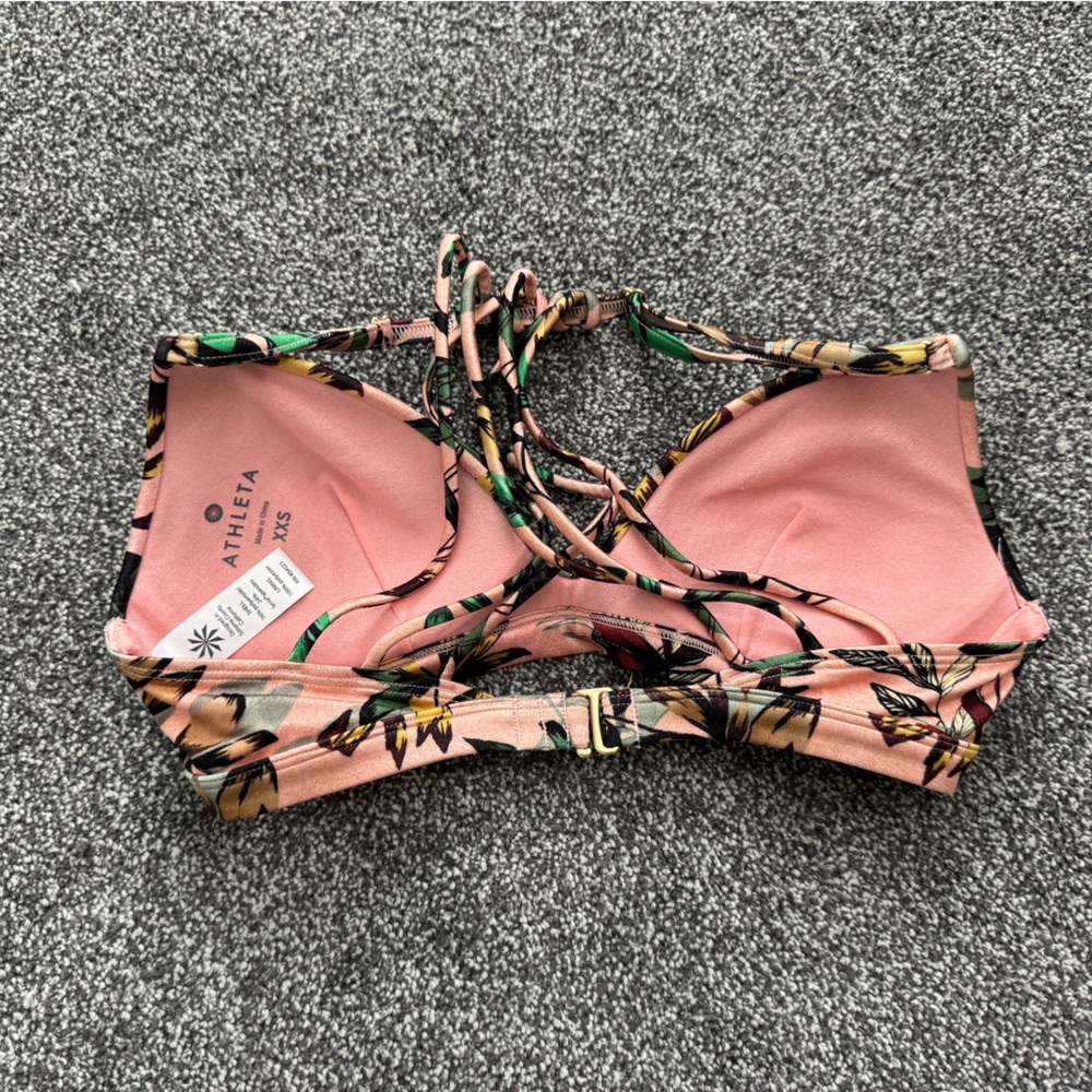Athleta Green and Tan Leaf Bikini - Picture 6 of 8